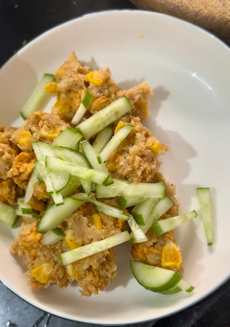 High Protein Kodo Flakes with Peri Peri Tofu&nbsp;🌾🌶️